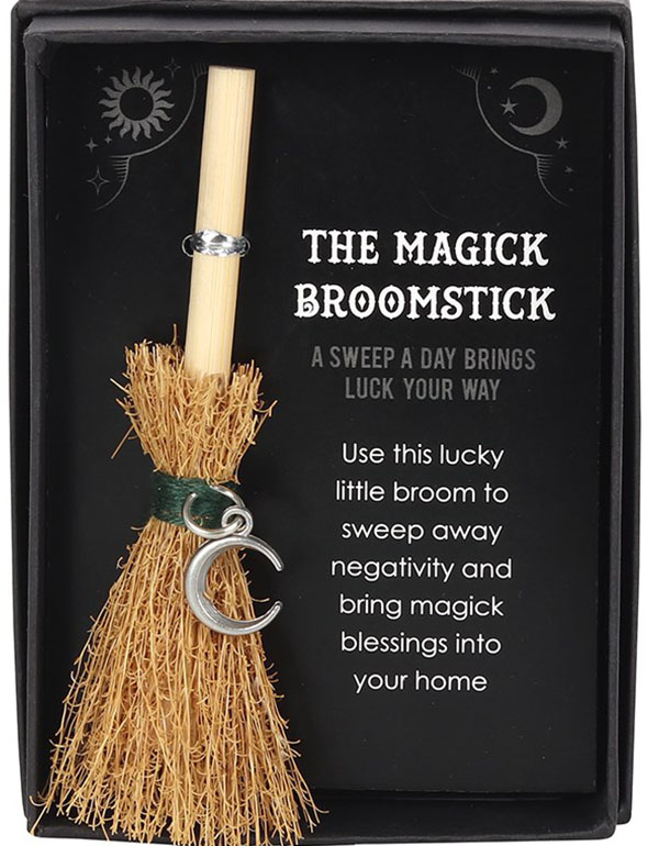 Crescent Moon Mini Magick Broomstick