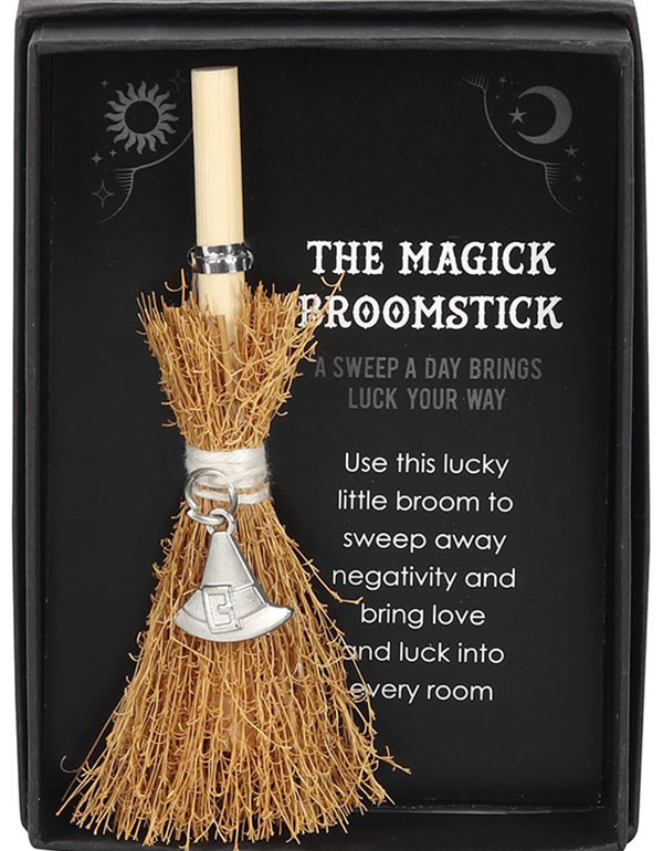 Witch Hat Mini Magick Broomstick