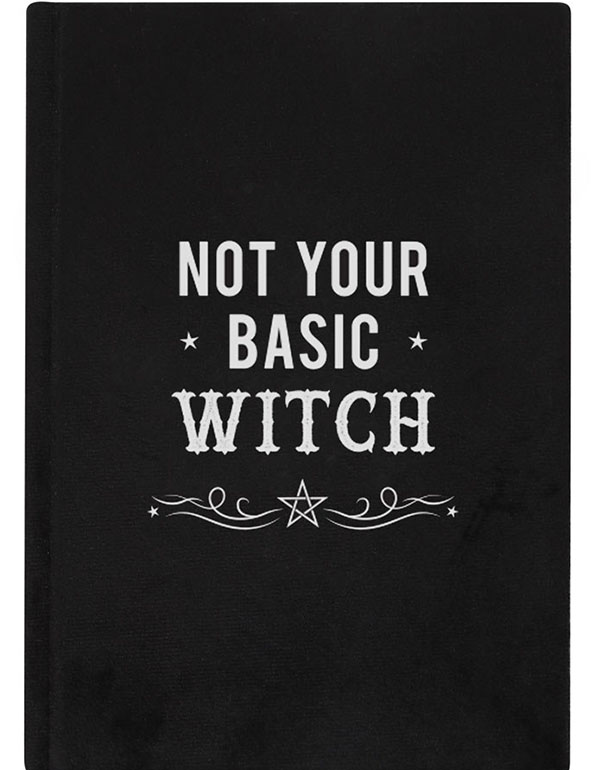 Not Your Basic Witch Velvet Notebook