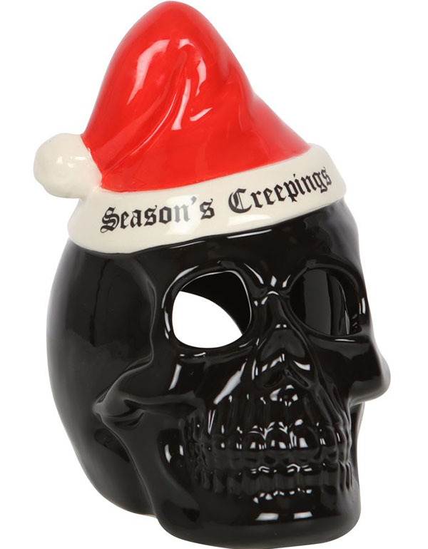 Seasons Creepings Skull Tealight Holder