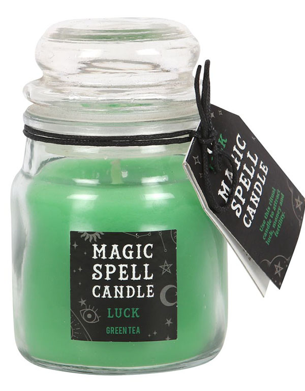 Green Tea Luck Spell Candle Jar