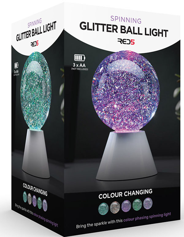 Spinning Glitter Ball Light
