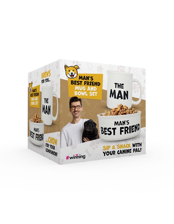 Man's Best Friend Mug & Bowl Set