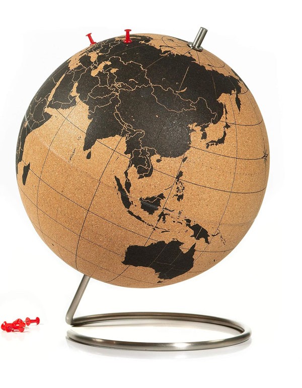 Large Cork Globe