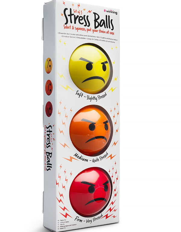 Emoticon Set of 3 Stress Balls