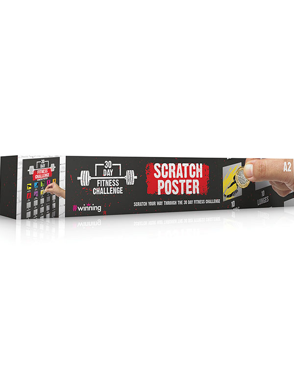 Scratch Poster - 100 Day Fitness Challenge