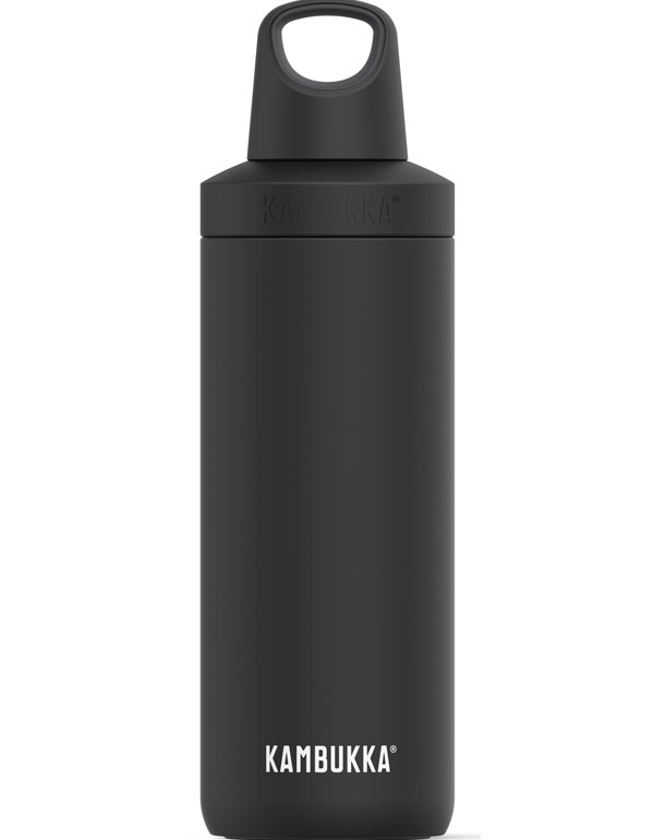 Kambukka Reno Insulated Matte Black Water Bottle 500ml