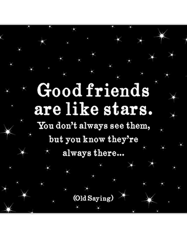 Quotable Magnets - "Good friends are like sta...