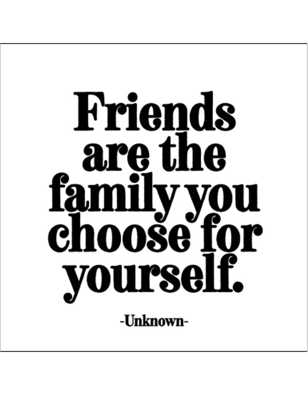 Quotable Magnets - "Friends are the family yo...
