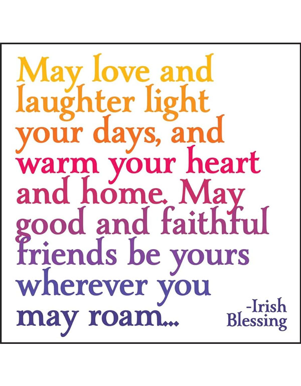 Quotable Magnets - "May love and laughter light your days"
