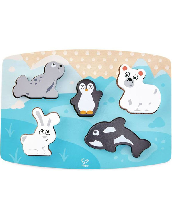 Hape Polar Animal Tacticle Puzzle