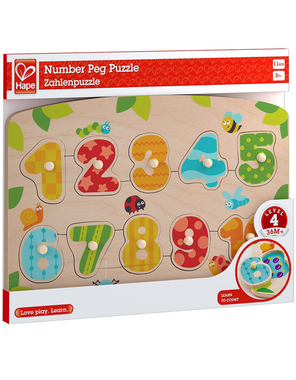 Hape Number Peg Puzzle