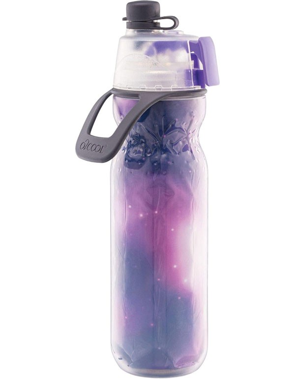 O2Cool 20Oz Insulated Mist N Sip Bottle Celestial Purple