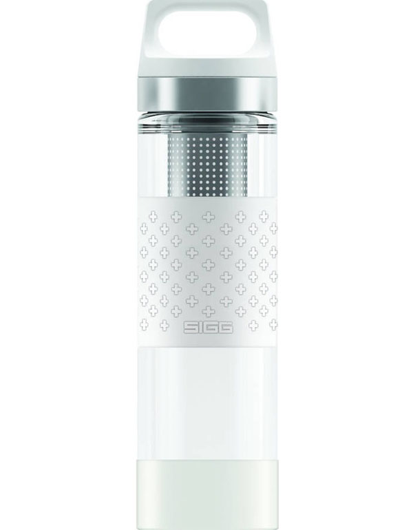SIGG Thermo Flask Hot & Cold Glass White Bottle 400ml