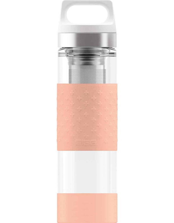 SIGG Thermo Flask Hot & Cold Glass Shy Pink Bottle 400ml