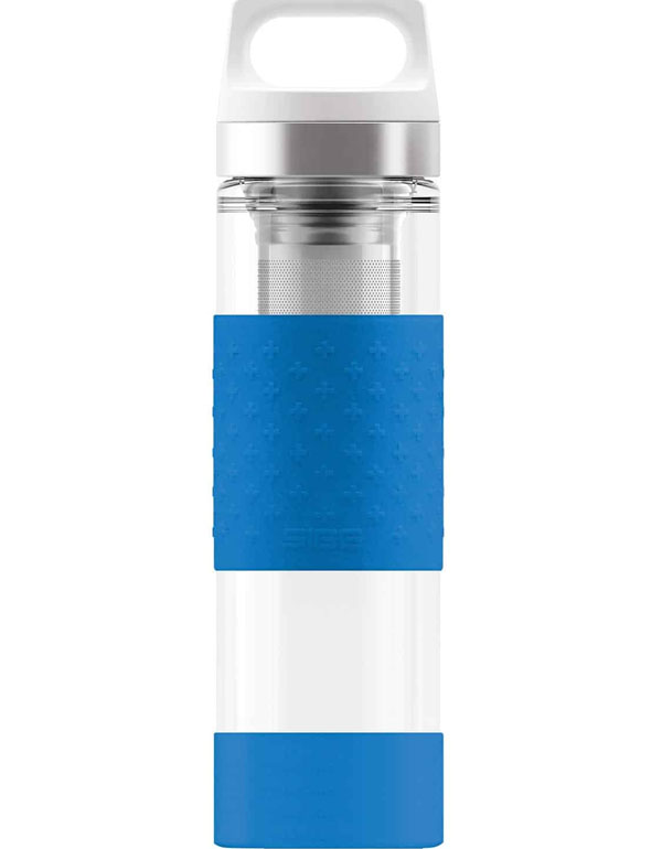 SIGG Thermo Flask Hot & Cold Glass Electric Blue Bottle 400ml
