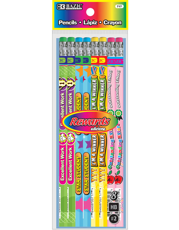 Bazic Reward & Incentive Wood Pencil with Eras...