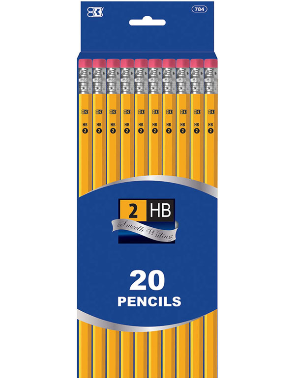 Bazic Yellow Pencils 20/Pack