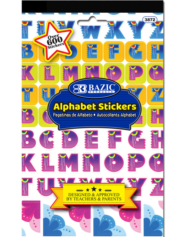 Bazic Alphabet Sticker Book