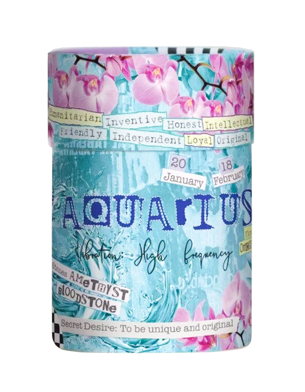 The Concept Candle Aquarius Sign Candle