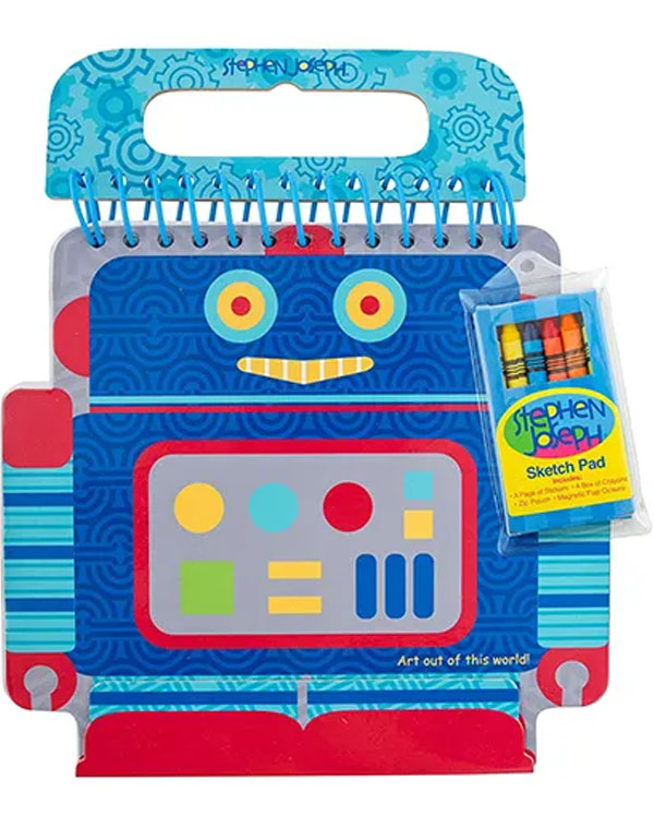 Stephen Joseph Shaped Sketch Pad Robot