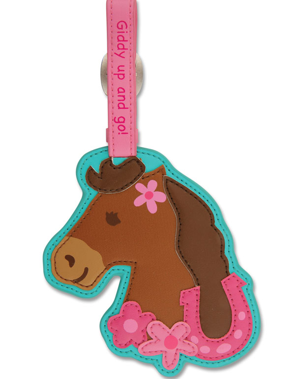 Stephen Joseph Luggage Tag Girl Horse