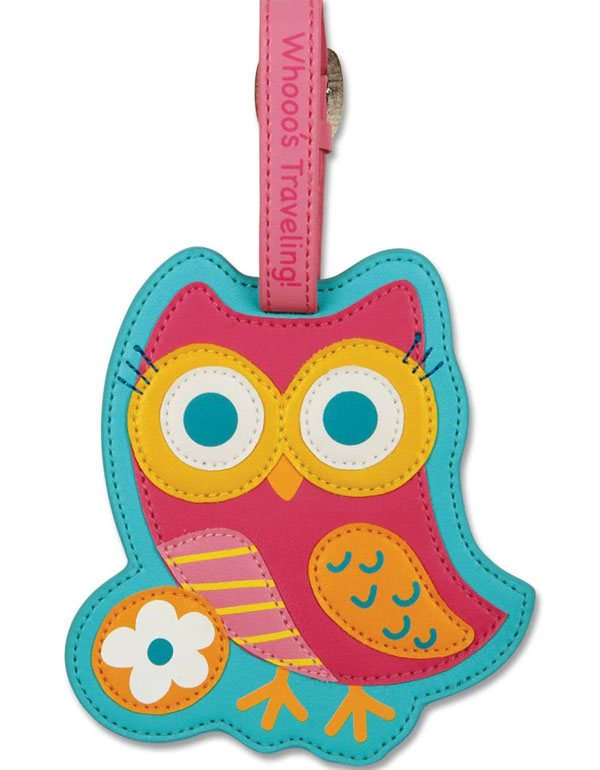 Stephen Joseph Luggage Tag Owl