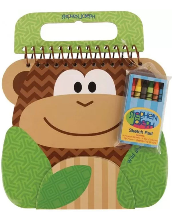 Stephen Joseph Shaped Sketch Pad Monkey