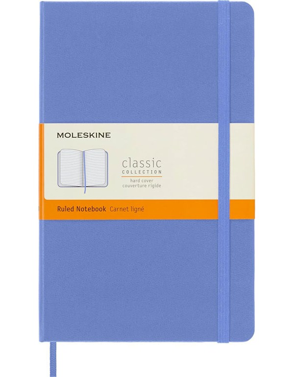 Moleskine Hardcover Ruled Large Notebook Hydrangea Blue