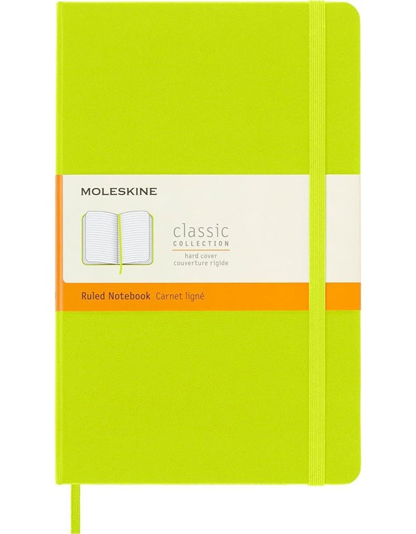 Moleskine Hardcover Ruled Large Notebook Lemon Green