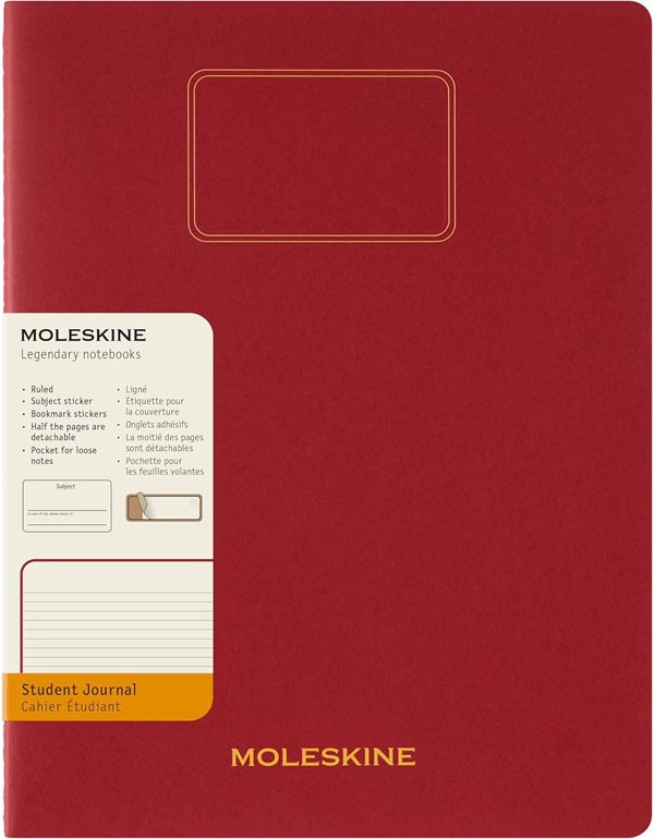 Moleskine Student Cahier Journal Red