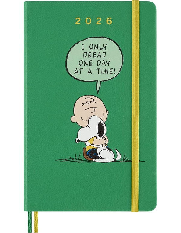 Moleskine Peanuts Daily Planner 2026 12 Months Diary Hardcover Large