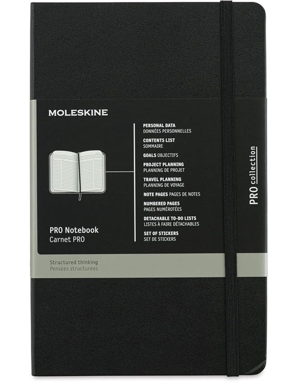 Moleskine Professional Notebook Large Hardcover Black 