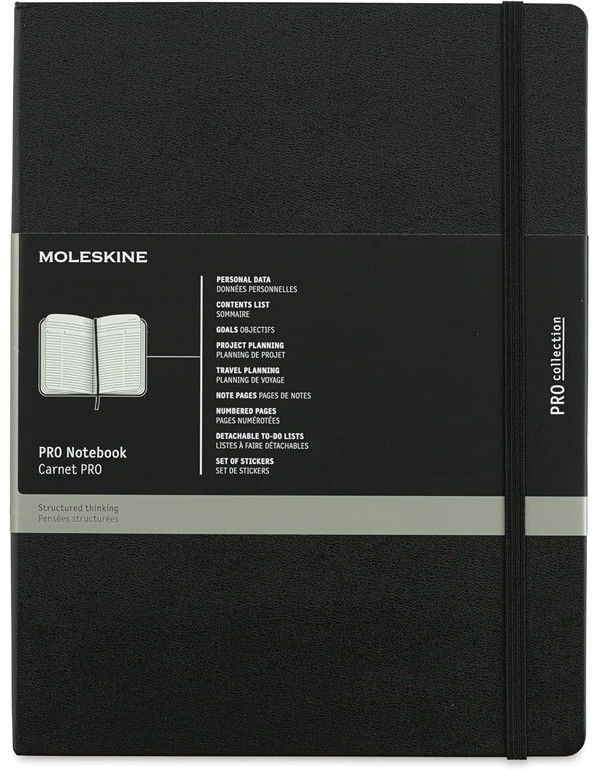 Moleskine Professional Notebook XL Hardcover Black 