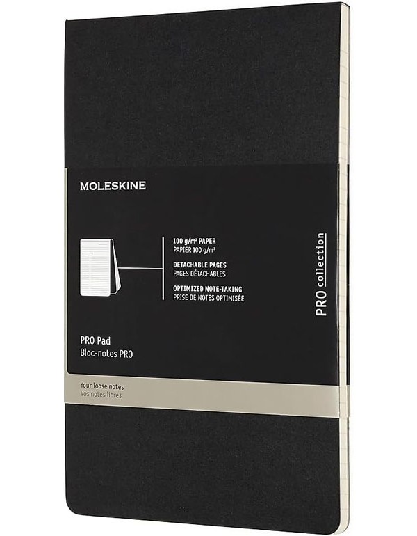 Moleskine PRO Pad Large Ruled Black