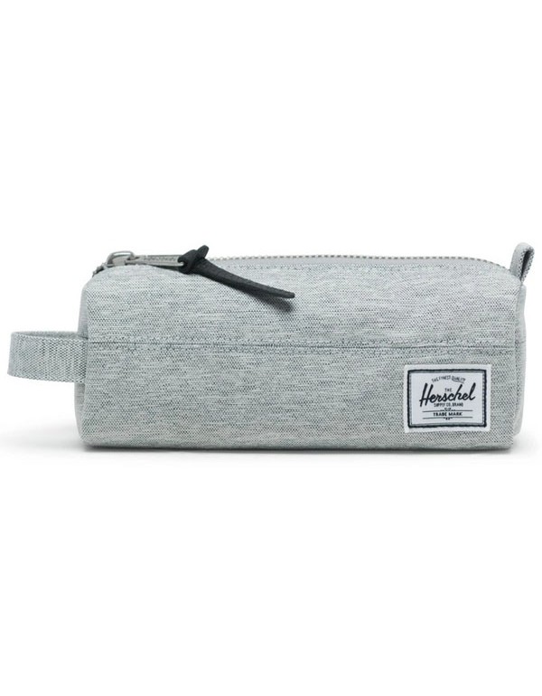 Herschel Pencil Case Light Grey Crosshatch