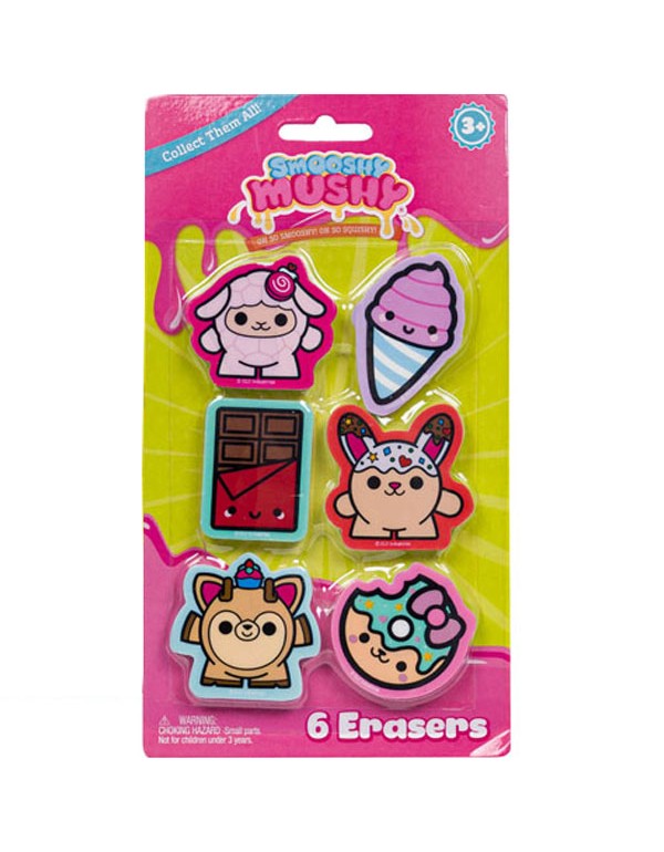 Smooshy Mushy 6 Piece Eraser