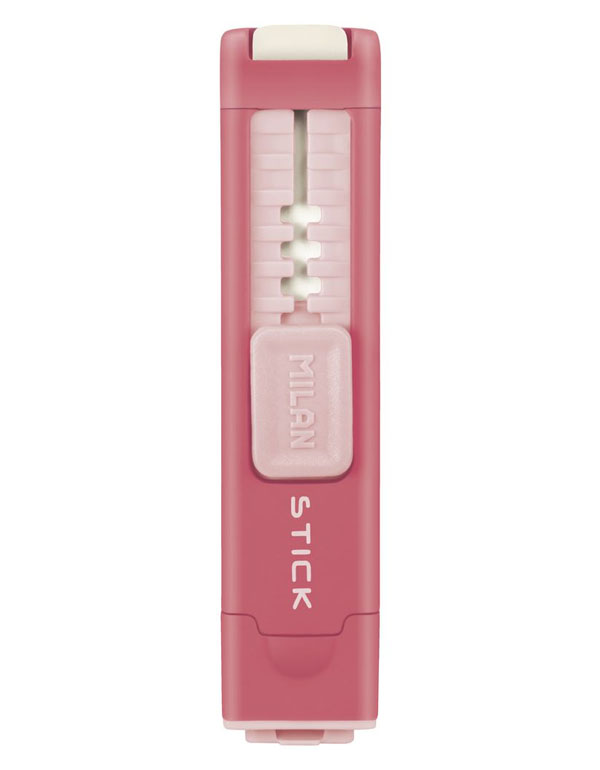 Milan Assorted Colours Stick Eraser and Sharpener