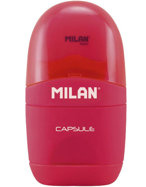 Milan Assorted Colours Stick Eraser and Sharpener, Assorted Colors