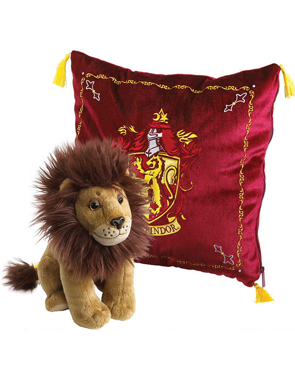Plush Gryffindor House Mascot & Cushion