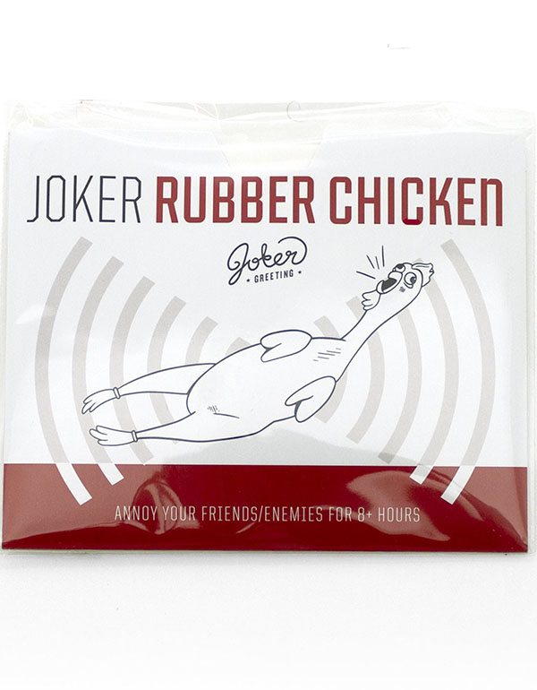 Joker Pranks Sound Cards Rubber Chicken