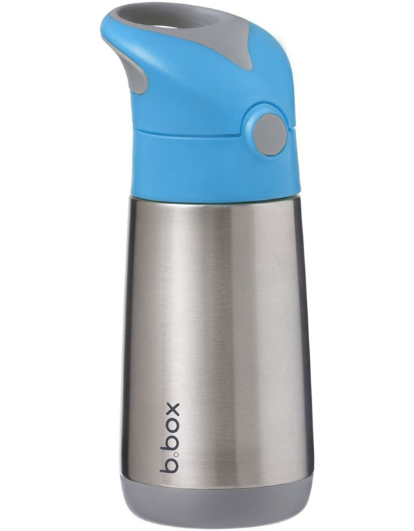 b.box Insulated Drink Bottle Blue Slate 350ml
