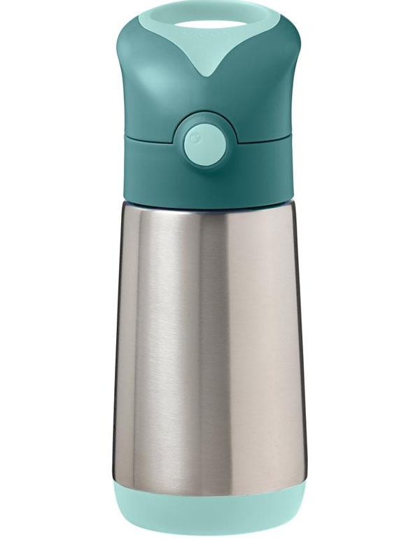 b.box Insulated Drink Bottle Emerald Forest 350ml