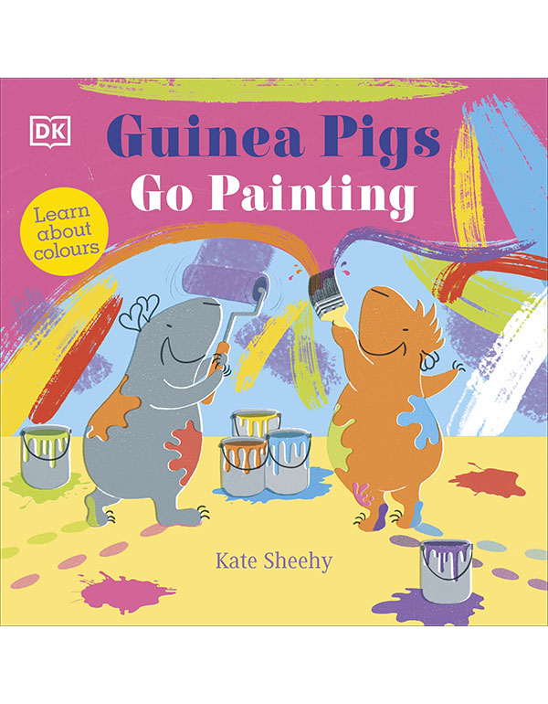 Guinea Pigs Go Painting: Learn About Colours
