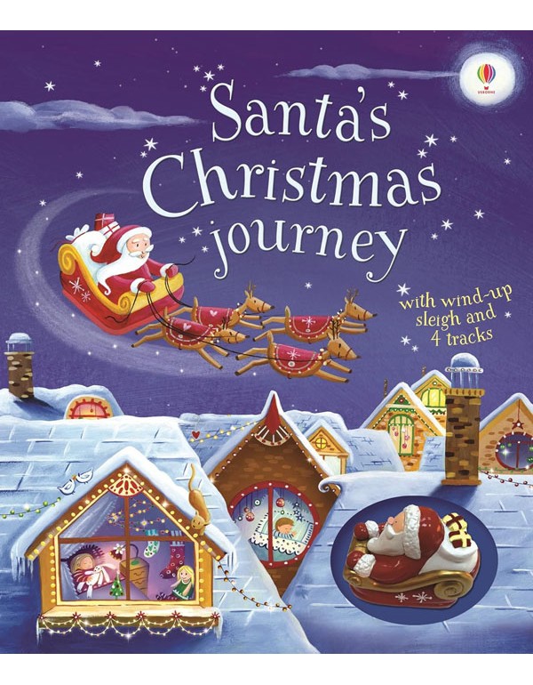 Santas Christmas Journey With Wind-Up Sleigh
