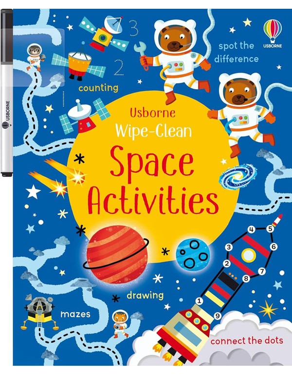 Wipe-Clean Space Activities