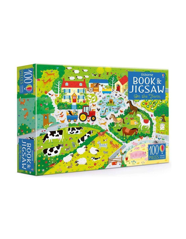 Usborne Book and Jigsaw On the Farm