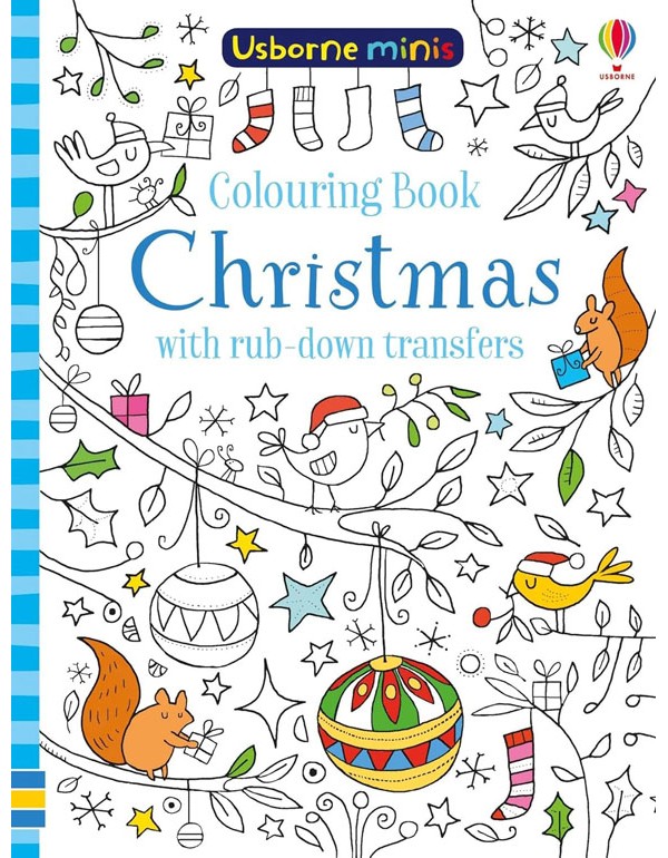 Colouring Book Christmas With Rub-Down Transfers