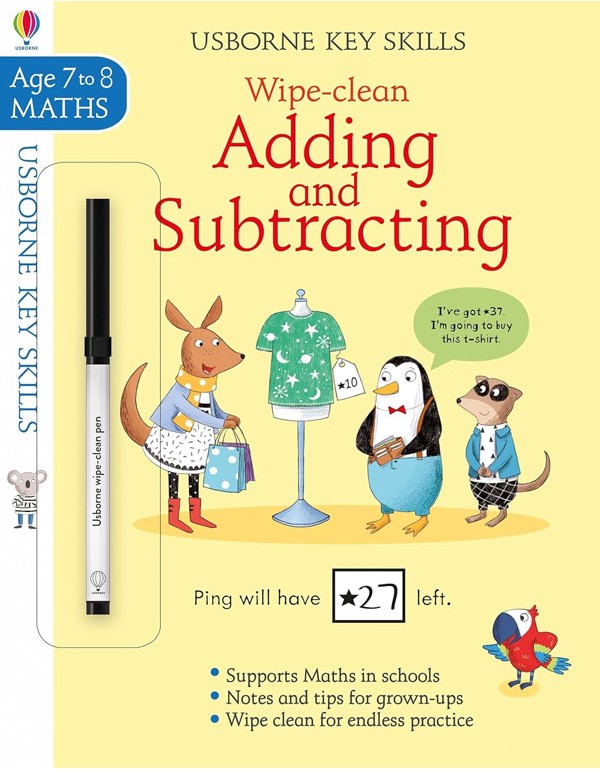 Key Skills Wipe-Clean: Adding And Subtracting 7-8