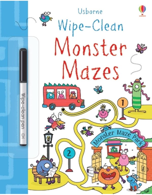 Wipe-Clean Monster Mazes